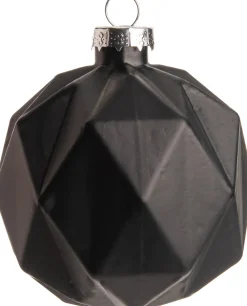 New  Weihnachtskugel Rauten Ardy schwarz D 8 cm Weihnachtskugeln & -Anhänger