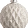 New  Weihnachtskugel Rauten Sabella weiß D 8 cm Weihnachtskugeln & -Anhänger