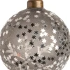 Outlet  Weihnachtskugel Ruby grau D 8 cm Weihnachtskugeln & -Anhänger