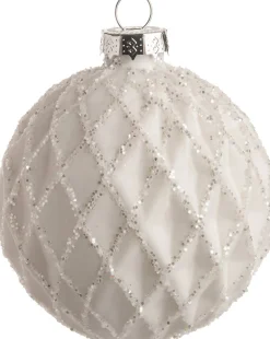 Sale  Weihnachtskugel Sabella weiß D 8 cm Weihnachtskugeln & -Anhänger