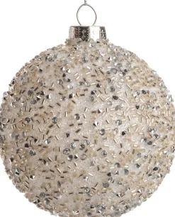 Online  Weihnachtskugel Trix weiß / gold / silber D 8 cm Weihnachtskugeln & -Anhänger