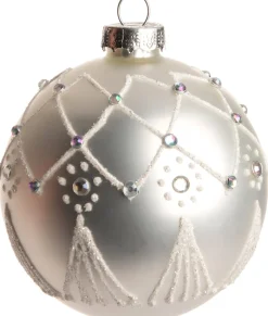 Hot  Weihnachtskugel tassel Blyss weiß D 8 cm Weihnachtskugeln & -Anhänger