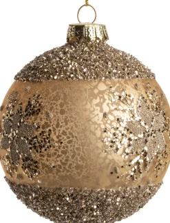 Discount  Weihnachtskugel Tilly gold D 8 cm Weihnachtskugeln & -Anhänger