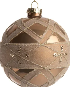 Discount  Weihnachtskugel Tilly gold D 10 cm Weihnachtskugeln & -Anhänger
