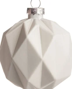 Best  Weihnachtskugel Viana weiß D 8 cm Weihnachtskugeln & -Anhänger