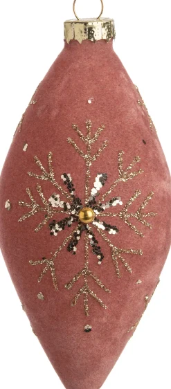 Discount  Weihnachtskugel Zapfen Golda orange / rosa 6 x 6 x 14 cm Weihnachtskugeln & -Anhänger