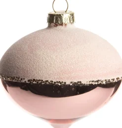 Hot  Weihnachtskugel Zwiebel Elisse rosa 6 x 6 x 14 cm Weihnachtskugeln & -Anhänger