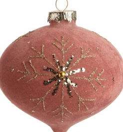 Hot  Weihnachtskugel Zwiebel Golda orange / rosa D 10 cm Weihnachtskugeln & -Anhänger