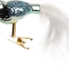 New  Weihnachtsschmuck Vogel mit Clip blau / weiß 6,5 x 2 x 2,5 cm Weihnachtskugeln & -Anhänger