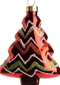  Weihnchtsbaumschmuck Baum Monty rot 10,5 x 8 x 3 cm Weihnachtskugeln & -Anhänger