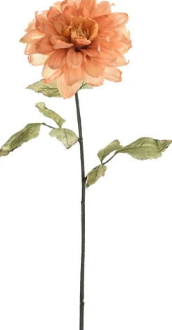 Jasaco Pure Kunstblume Dahlie 70 cm orange rosa Kunstblumen