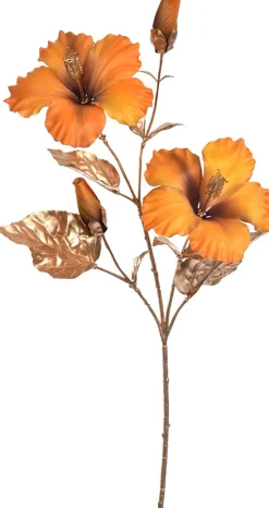 Clearance Jasaco Pure Kunstblume Hibiskus 65 cm geel Kunstblumen