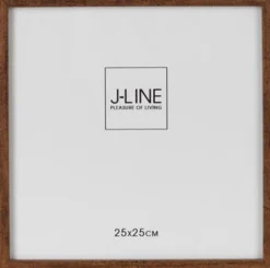 New J-Line Bilderrahmen Govert braun 27 x 1,5 x 27 cm Bilderrahmen