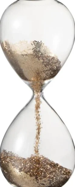 Sale J-Line Sanduhr Tessa gold D 7 H 20 cm Dekofiguren & -Objekte