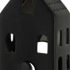Sale J-Line Teelichthalter Haus Caroline schwarz 10 x 8 x 17,5 cm Teelichthalter