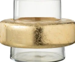 Outlet J-Line Vase Carlijn transparent D 33 H 25 cm Vasen & Krüge|Blumentöpfe & Pflanzgefäße