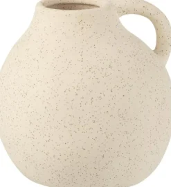 Discount J-Line Vase Krug beige 15 x 14,5 x 15 cm Vasen & Krüge|Blumentöpfe & Pflanzgefäße
