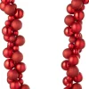 Best J-Line Weihnachtsgirlande Weihnachtskugeln rot 1,6 m Weihnachtsgirlanden & Lametta