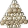 Discount J-Line Weihnachtskugel beige D 4 cm 24 St. Weihnachtskugeln & -Anhänger