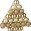 Hot J-Line Weihnachtskugel gold D 4 cm 24 St. Weihnachtskugeln & -Anhänger