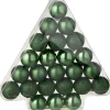 Online J-Line Weihnachtskugel grün D 4 cm 24 St. Weihnachtskugeln & -Anhänger