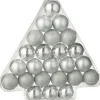 Discount J-Line Weihnachtskugel silber D 4 cm 24 St. Weihnachtskugeln & -Anhänger