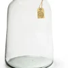 Outlet Jodeco Vase Eddy transparent D 16 H 35 cm Vasen & Krüge|Blumentöpfe & Pflanzgefäße
