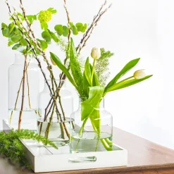 Sale Jodeco Vase Gigi Okö transparent D 14,5 H 25 cm Vasen & Krüge|Blumentöpfe & Pflanzgefäße