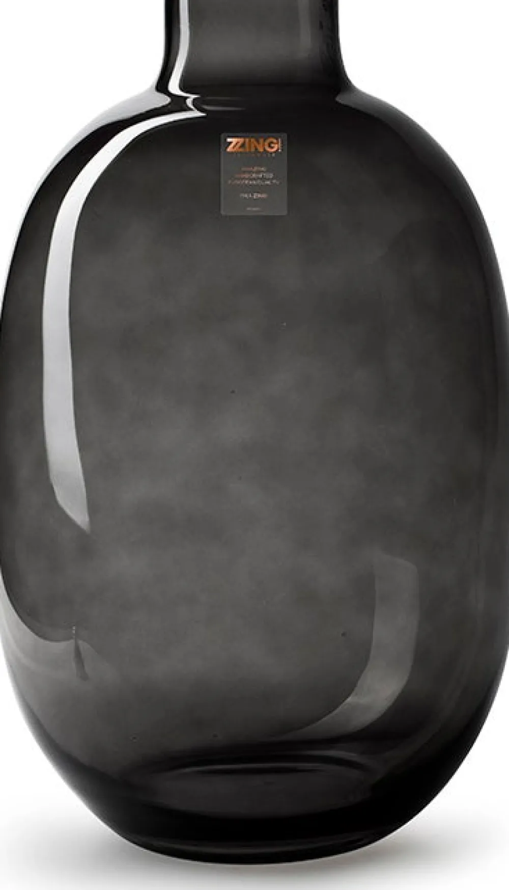 Sale Jodeco Vase Madonna schwarz / transparent D 22 H 35 cm Vasen & Krüge|Blumentöpfe & Pflanzgefäße