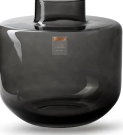 Discount Jodeco Vase Melanie schwarz / transparent D 25 H 25,5 cm Blumentöpfe & Pflanzgefäße|Vasen & Krüge