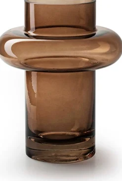 Clearance Jodeco Vase mit Fuß Charles braun D 16 H 20 cm Blumentöpfe & Pflanzgefäße|Vasen & Krüge