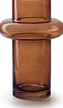 Online Jodeco Vase mit Fuß Charles braun D 17 H 25 cm Vasen & Krüge|Blumentöpfe & Pflanzgefäße