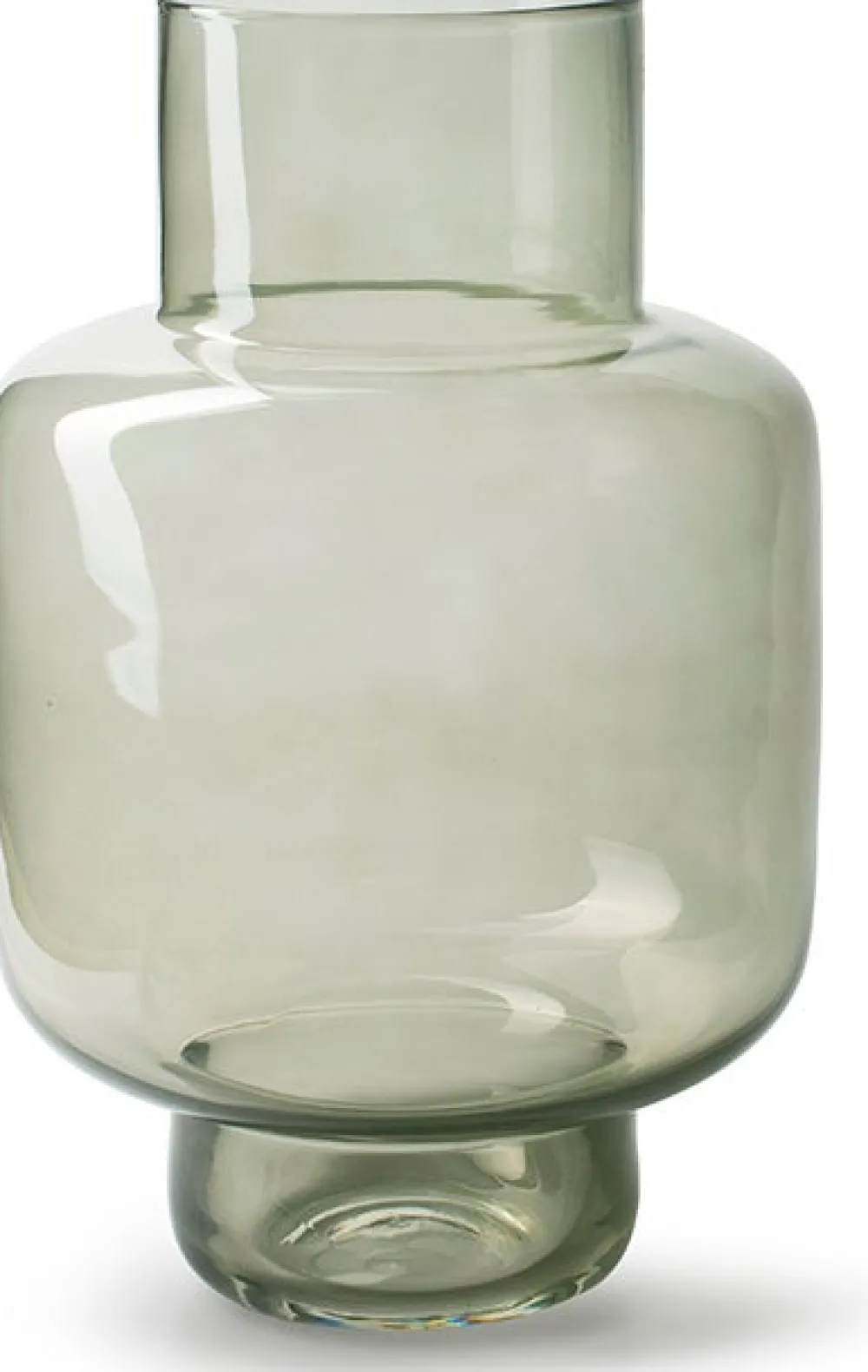 Hot Jodeco Vase mit Fuß Marilyn grün D 19 H 30 cm Vasen & Krüge|Blumentöpfe & Pflanzgefäße