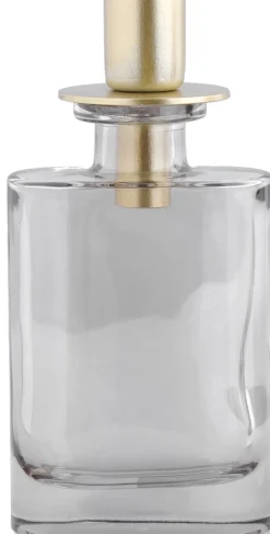 Clearance Kerzenständer Langford grau rechteckig 7 x 7 x 15 cm Kerzenständer