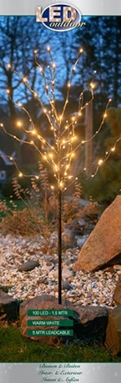 Clearance LED Lichterbaum Tobby 1,5 m warmweiß Weihnachtsfiguren (Außen)