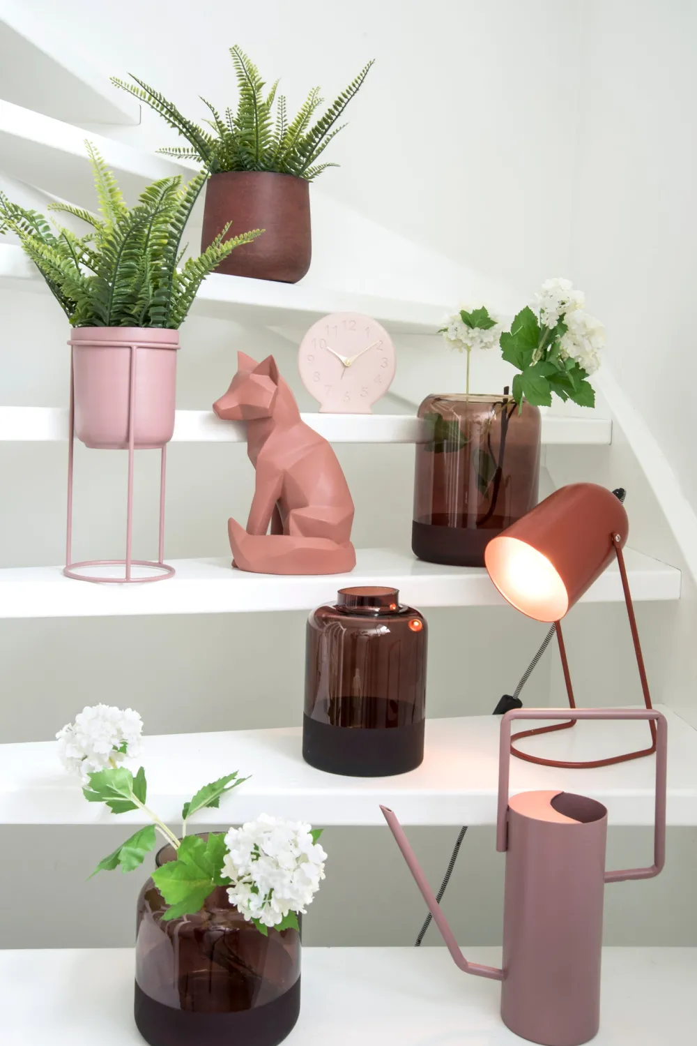 Outlet Leitmotiv Tischleuchte Enchant braun 30 x 12,5 x 20 cm Tischleuchten