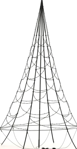 Outlet Lichterbaum H 300 cm mit LED-Beleuchtung warmweiß Led Weihnachtsbäume (Außen)