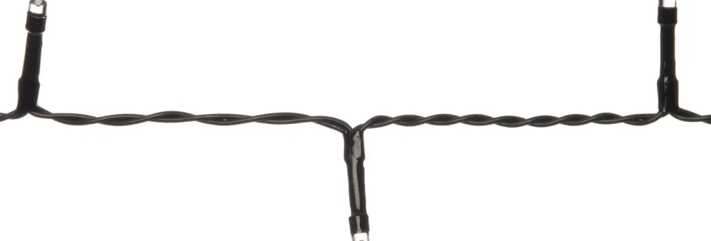 New Lichterkette schwarz 1,5 m mit 20 LEDs warmweiß Weihnachtsbaumbeleuchtung