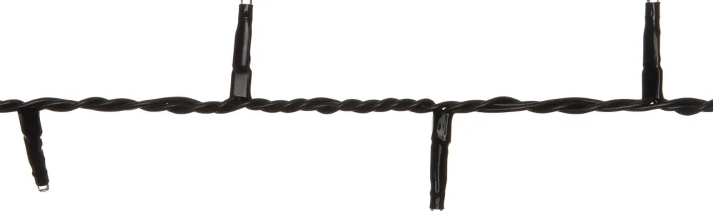 Hot Lichterkette schwarz 7,5 m mit 100 LEDs warmweiß Weihnachtsbaumbeleuchtung