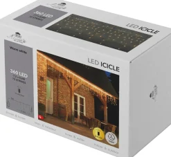 New Lichtervorhang mit 360 LEDs warmweiß 720 x 60 cm Lichtervorhänge