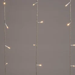 New Lichtervorhang mit 1000 LEDs warmweiß 500 x 50 cm Lichtervorhänge