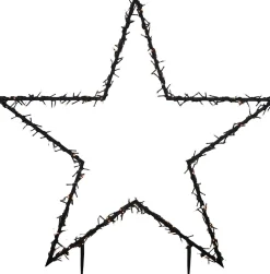 Clearance Luca Lighting Gartenstecker Stern beleuchtet 121 x 1 x 135 cm mit 350 LED LEDs warmweiß Weihnachtssterne|Weihnachtsfiguren (Außen)