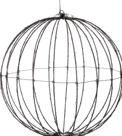 New Luca Lighting Hängelampe Kugel mit 260 LEDs warmweiß D 40 cm Weihnachtsfiguren (Außen)