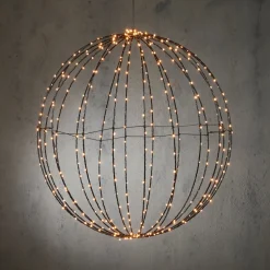 Online Luca Lighting Hängelampe Kugel mit 400 LEDs warmweiß D 60 cm Weihnachtsfiguren (Außen)