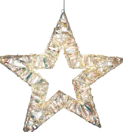 Discount Luca Lighting Weihnachtsstern weiß 56 x 8 x 56 cm Weihnachtssterne