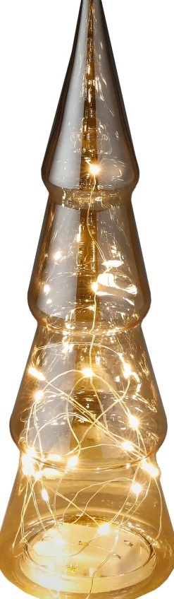 Online Luca Lighting Weihnachtsbaum Sterre gold beleuchtet D 10 H 30 cm Weihnachtsfiguren & -Objekte