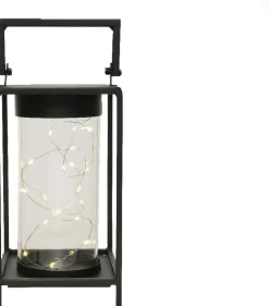 Outlet Lumineo Laterne schwarz 13 x 13 x 20 cm Weihnachtsleuchten