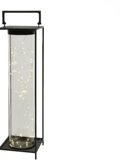 Online Lumineo Laterne schwarz 18 x 18 x 58 cm Weihnachtsleuchten