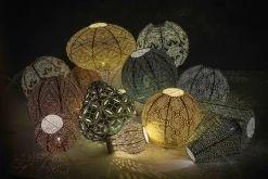 Clearance Lumiz Solarleuchte Paisley taupe D 40 H 27 cm Solar Gartenleuchten|Außenleuchten Hängend