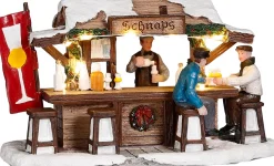 Discount Luville Weihnachtsdorf Miniatur Schnapsstand 16 x 7,5 x 9 cm Weihnachtsdorf Figuren & Objekte